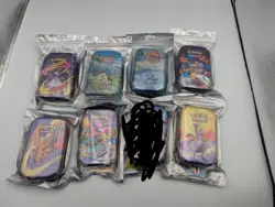 Pokemon TCG Mega Evolution Complete Set of Mini Tins 7x New & Sealed Pokemon - Image 1