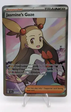 Pokemon TCG Jasmine's Gaze 233/191 Surging Sparks Full Art Trainer Ultra Rare NM - Image 1