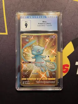 2021 POKEMON CELEBRATIONS #025 FULL ART/MEW CGC 9 - Image 1