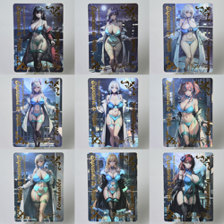 9×Azur Lane Doujin Card H Series Goddess Stroy Waifu Custom Holo Foil - Image 1