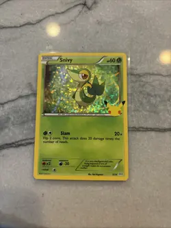 Pokemon Snivy - 5/25 - McDonald's 25th Anniversary Promos Foil Celebrations - Image 1