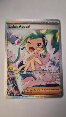 Pokemon TCG Lisia's Appeal 246/191 Surging Sparks SIR Pokemon TCG NM - Image 1