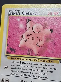 Pokemon Gym Challenge "Erika's Clefairy" 40/132 / Uncommon / Moderately Played - Image 2