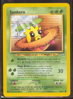 Pokemon SUNKERN 78/111 Neo Genesis - NEAR MINT/MINT - Image 1