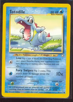 Pokemon TOTODILE 81/111 Neo Genesis - - NEAR MINT - Image 1