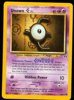 Pokemon UNOWN E 67/75 Neo Discovery - NEAR MINT - Image 1