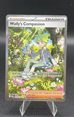 Wally's Compassion 186/132 Pokemon TCG Me01: Mega Evolution Full Art Holo NM/M - Image 1