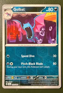 Pokemon TCG Golbat 28/64 Shrouded Fable SV6.5 Reverse Holo NM - Image 1