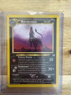 Pokemon GERMAN Houndoom (Hundemon) 8/64 Neo Revelation 1st Ed Holo DOM - Image 1