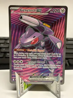Genesect ex 161/086 Ultra Rare Black Bolt Pokemon Holo Near Mint - Image 1