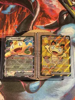 🌟Pokemon TCG: Perfect Order - Meowth EX 062/88 + Meowth EX 107/088 Full Art - Image 1