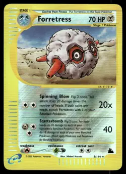 *FRI NIGHT* Forretress 9/144 Reverse Holo Skyridge Rare - Image 1