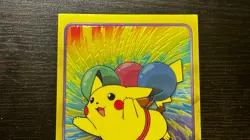 VINTAGE! Flying Pikachu Foil Tin Topper Pokemon Topps TV Animation Series 2 | MP - Image 2