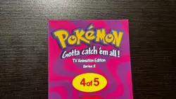 VINTAGE! Flying Pikachu Foil Tin Topper Pokemon Topps TV Animation Series 2 | MP - Image 5