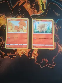 Pokemon: Sword & Shield - Fusion Strike 2021 "NINETALES" 030/264 & Vilpix 28/264 - Image 1