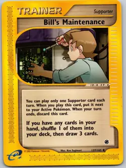 BILL'S MAINTENANCE POKEMON EXPEDITION BASE SET 137/165 UNCOMMON LP - Image 2