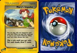 MARY'S IMPULSE 142/165 UNCOMMON EXPEDITION BASE SET POKEMON HP - Image 3