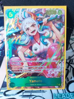 Bandai Yamato OP01-121 Secret Rare Foil Romance Dawn One Piece CCG - Image 1