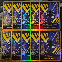 Gold Zoro DON!! Proxy Playset (X10) - One Piece TCG - Image 1