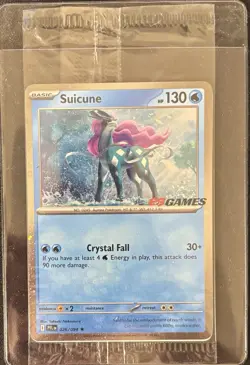 Suicune 026/094 EB Games Stamped Promo Holo Phantasmal Pokemon Card - SEALED - Image 1
