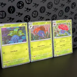 Oddish Gloom Vileplume Cosmos Holo Promo 3 Card Lot Phantasmal Flames NM - Image 1