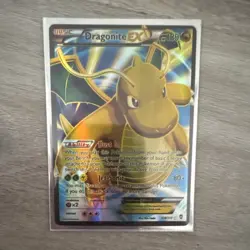 Pokemon Dragonite EX Full Art Ultra Rare Holo 108/111 XY - Furious Fists Card - Image 1