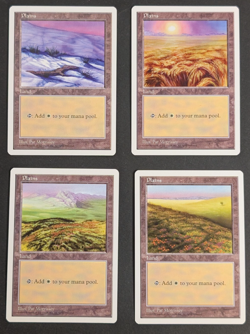 MTG Card - 4x Plains (All 4 Art) - Core Set Fifth (5th) Edition NM Vintage Magic - Image 1