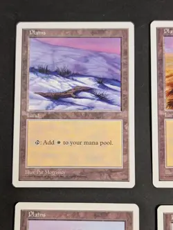 MTG Card - 4x Plains (All 4 Art) - Core Set Fifth (5th) Edition NM Vintage Magic - Image 3