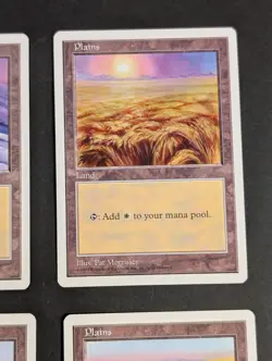 MTG Card - 4x Plains (All 4 Art) - Core Set Fifth (5th) Edition NM Vintage Magic - Image 4