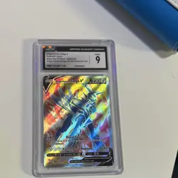 Origin Forme Dialga V CGC 9 SWSH255 Promo Full Art Holo Pokemon TCG Card - Image 1