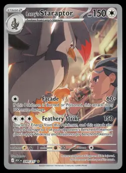 Pokemon Cards Larry's Staraptor 249/217 Ascended Heroes Illustration Rare NM - Image 1