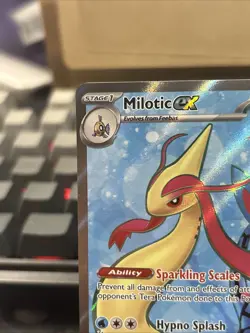 Pokemon Surging Sparks Milotic EX Full Art Ultra Rare Card 217/191 NM Condition - Image 4