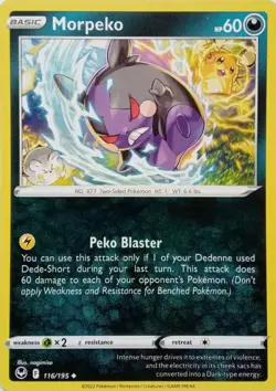 116/195 MORPEKO | UNCOMMON | SILVER TEMPEST POKEMON CARD - Image 1