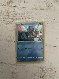 Pokemon TCG Squirtle SWSH233 Sword & Shield Promo Holo Card 70 HP Water Gun - Image 1
