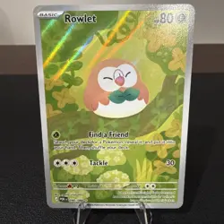 Rowlet Full Art Holo Pokemon Card (90/88) Perfect Order Near Mint - Image 4