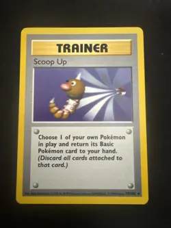 Pokemon Scoop Up Shadowless Base Set 78/102 Regular Rare Pokemon Card NM - Image 1