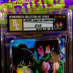 Eve Stellar Blade Waifu Card Encased #86/99 Gold Demigoddess Collection SLAB - Image 2
