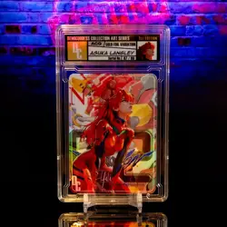 Asuka Langley Waifu Card Encased #07/99 Gold Demigoddess Collection SLAB Eva - Image 1