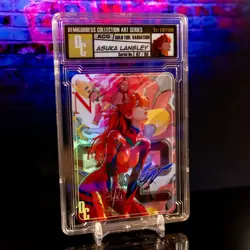 Asuka Langley Waifu Card Encased #07/99 Gold Demigoddess Collection SLAB Eva - Image 2