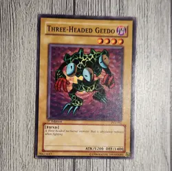 Three-Headed Geedo PSV-002 Yu-Gi-Oh! Card MP 1st Edition - Image 1