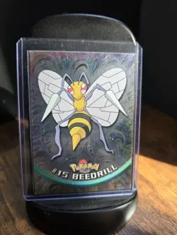 Pokemon Beedrill #15 Topps Chrome Trading Cards Vintage Blue Label Holo - Image 1