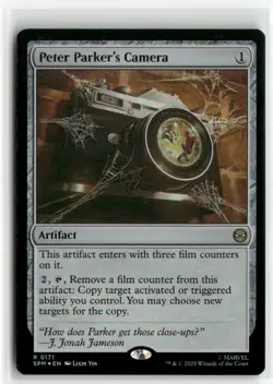 Peter Parker's Camera FOIL Spider-Man MTG NM - Image 1