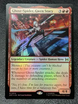Ghost-Spider, Gwen Stacy 0014 Mythic Foil - MTG Universes Beyond: Spider Man NM - Image 1