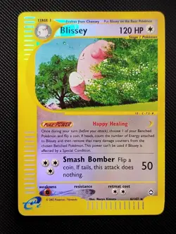 (GD-EX) Blissey 6/147 2002 Aquapolis Reverse Holo Pokemon Card - Image 1