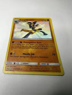 Pokemon TCG Lucario Shiny Holo Rare Hidden Fates SV22/SV94 NM - Image 1
