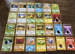 Japanese Lot Vintage Pokemon Bulk 26 cards Common to Rare LP-MP NO DUPLICATES 🔥 - Image 1