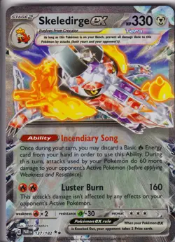 SKELEDIRGE EX - 137/182 Paradox Rift - POKEMON NM/M - Image 1