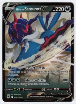 HISUIAN SAMUROTT V - 101/189 Holo Astral Radiance - POKEMON NM/M - Image 1