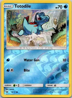 TOTODILE - 18/73 Shining Legends - POKEMON Reverse Holo NM/M - Image 1