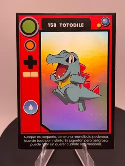 2025 POKEMON POKEDEX FH 3 Johto Card #158 TOTODILE Set of 2 - Peru / Non-TCG - Image 3